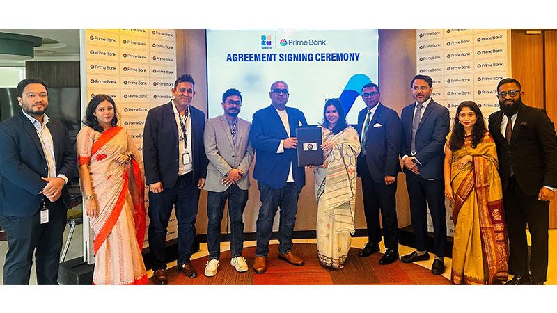 প্রাইম ব্যাংক ও সমাধান সার্ভিসেসের মধ্যে চুক্তি