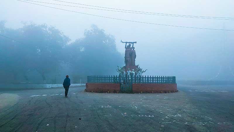 পাহাড়ি ক্যাম্পাসে যেন ভিন্ন এক শীত