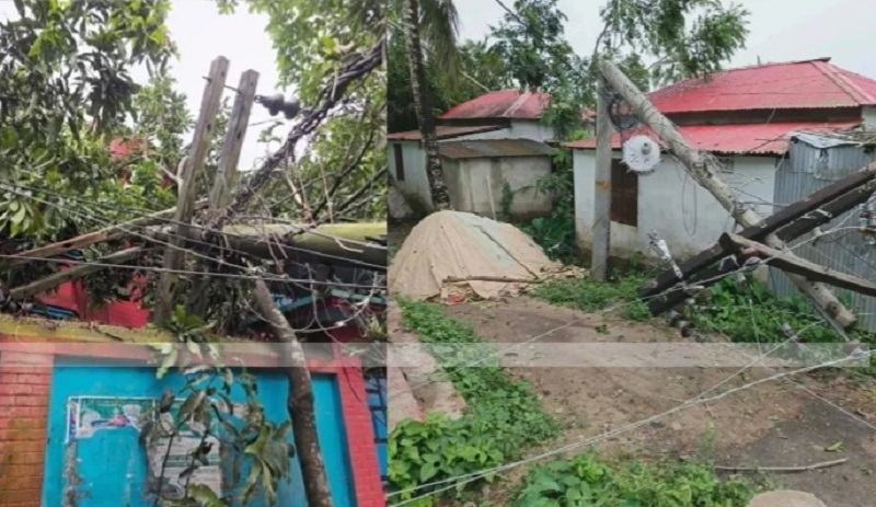 ঝড়ে কুমিল্লার ১৭ উপজেলায় বিদ্যুৎ বিপর্যয়, ৩৫টি ট্রান্সফরমার নষ্ট