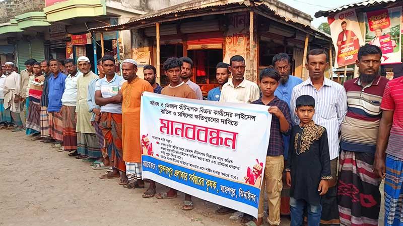 ক্ষতিপূরণ চান ঝিনাইদহে ভেজাল কীটনাশকে ক্ষতিগ্রস্ত চাষীরা