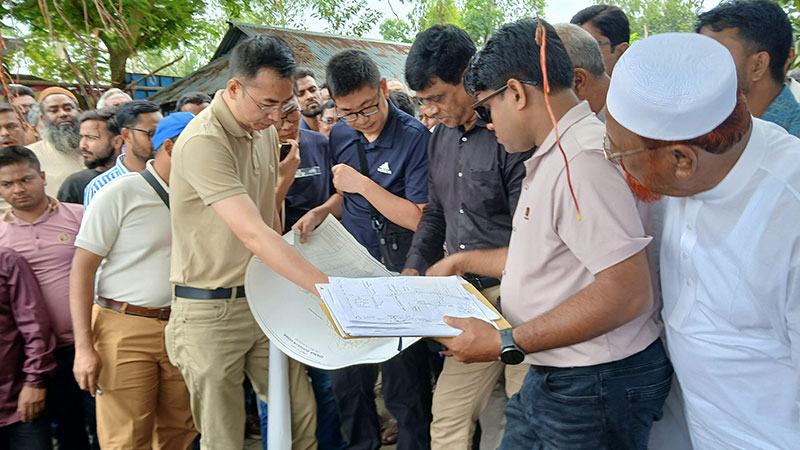 কুড়িগ্রামে ১৭৫০ মিটার সেতু নির্মাণের সম্ভাব্যতা যাচাইয়ে চীনা প্রতিনিধি দল