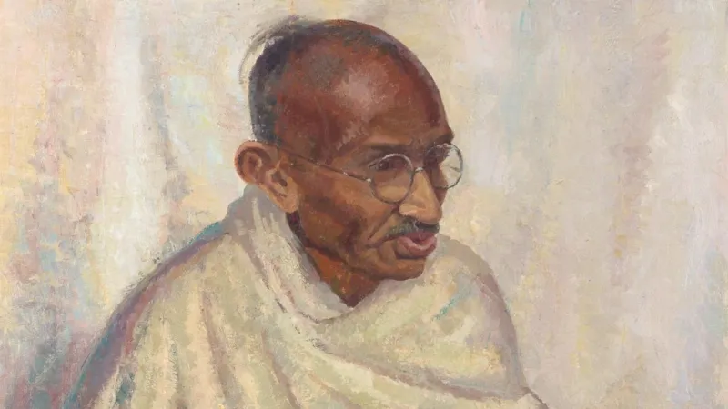 লন্ডনে নিলামে উঠছে মহাত্মা গান্ধীর বিরল তৈলচিত্র