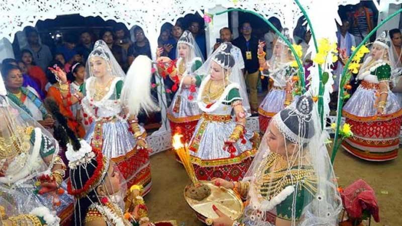 কমলগঞ্জে শেষ হলো মণিপুরীদের রাস উৎসব