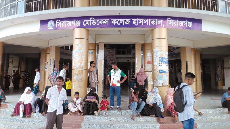 সিরাজগঞ্জ মেডিকেল কলেজ হাসপাতালে বিদ্যুতের তার চুরি