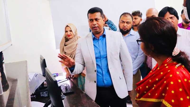 ৯ মাস পর চালু হলো আগুনে পুড়ে যাওয়া নারায়ণগঞ্জ পাসপোর্ট অফিস