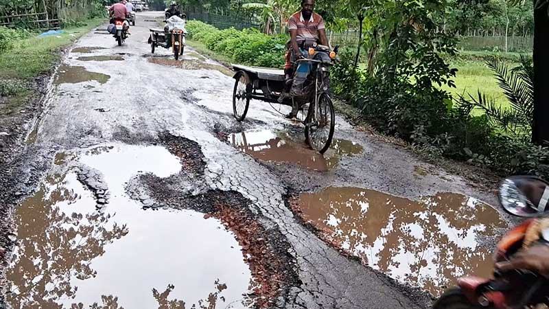 সাইনবোর্ড-শরণখোলা সড়কের ১৬ কিলোমিটারই ঝুঁকিপূর্ণ