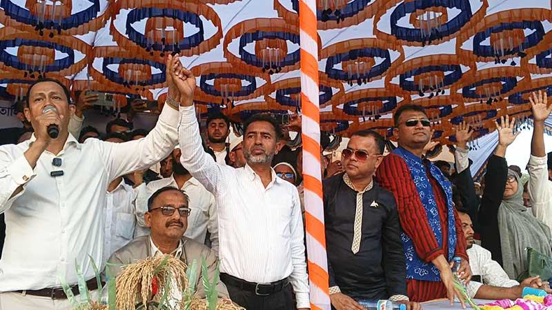 সুনামগঞ্জে বিভেদ ভুলে এক মঞ্চে বিএনপি নেতারা