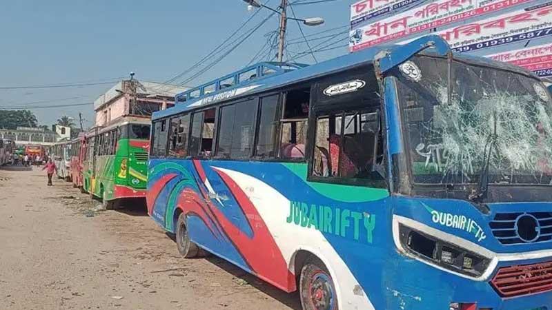 বরিশালে অভ্যন্তরীণ ও দূরপাল্লার বাস চলাচল বন্ধ