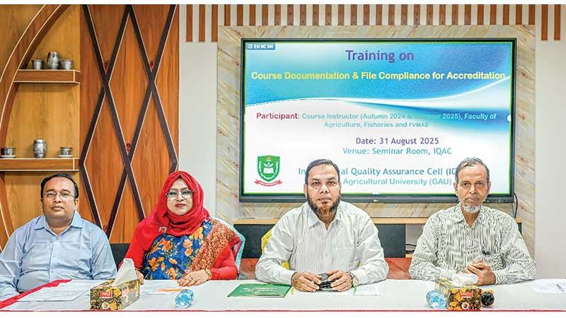 গাকৃবিতে কোর্স ডকুমেন্টেশন ও ফাইল ব্যবস্থাপনা বিষয়ে প্রশিক্ষণ