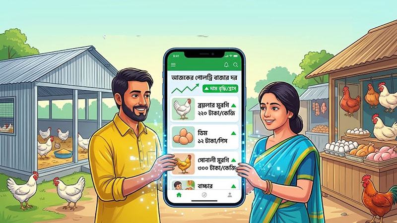 মুঠোফোন-ইন্টারনেটের বিপ্লবে পোলট্রি পণ্যের দামের তথ্য এখন সবার হাতে