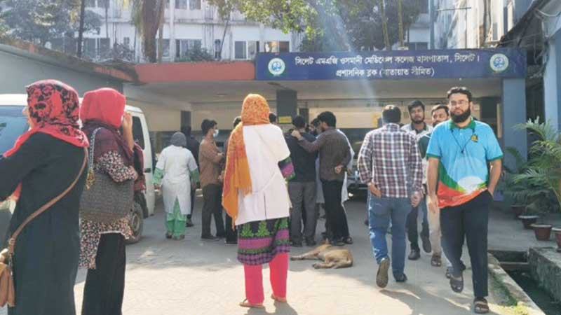 সিলেট ওসমানী মেডিকেলে ইন্টার্ন চিকিৎসকদের অনির্দিষ্টকালের কর্মবিরতি