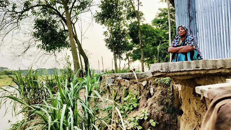 বর্ষার আগেই সিলেটের সুরমা-কুশিয়ারায় ভাঙন নদীপাড়ে আতঙ্ক