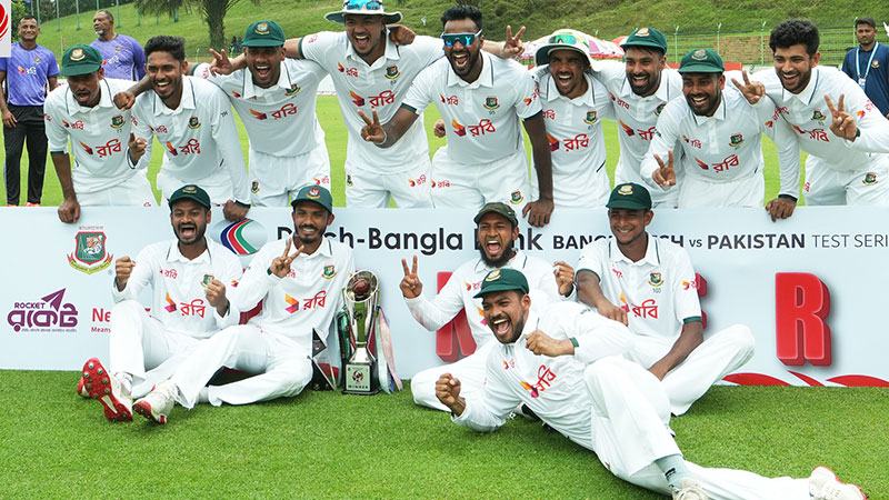 পাকিস্তানকে টানা চার টেস্টে হারানোর গৌরব বাংলাদেশের