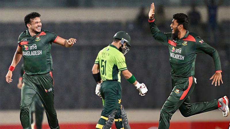 পাকিস্তানকে হারিয়ে ওয়ানডে সিরিজ জয় বাংলাদেশের