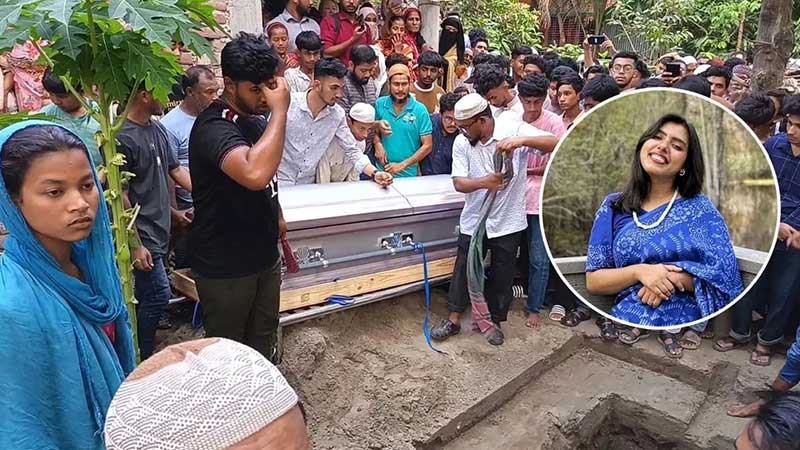 দাদা-দাদির কবরের পাশে চিরনিদ্রায় শায়িত হলেন বৃষ্টি