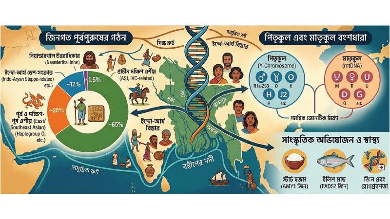 রেশমপথ ও বাঙালির জিন নকশা