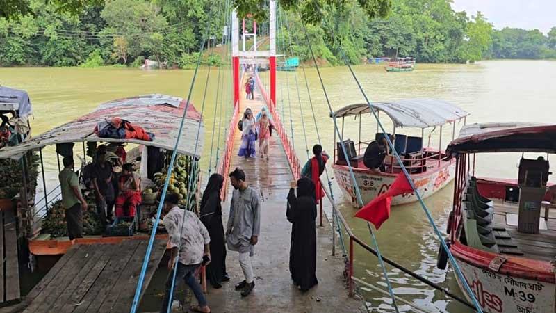 উন্মুক্ত হলো রাঙ্গামাটির ঝুলন্ত সেতু
