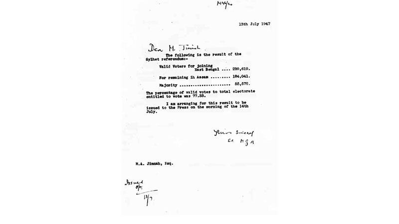 সিলেট গণভোটের পটভূমি