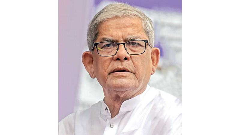 সংসদ নির্বাচনের আগে গণভোট হতে দেয়া হবে না —মির্জা ফখরুল