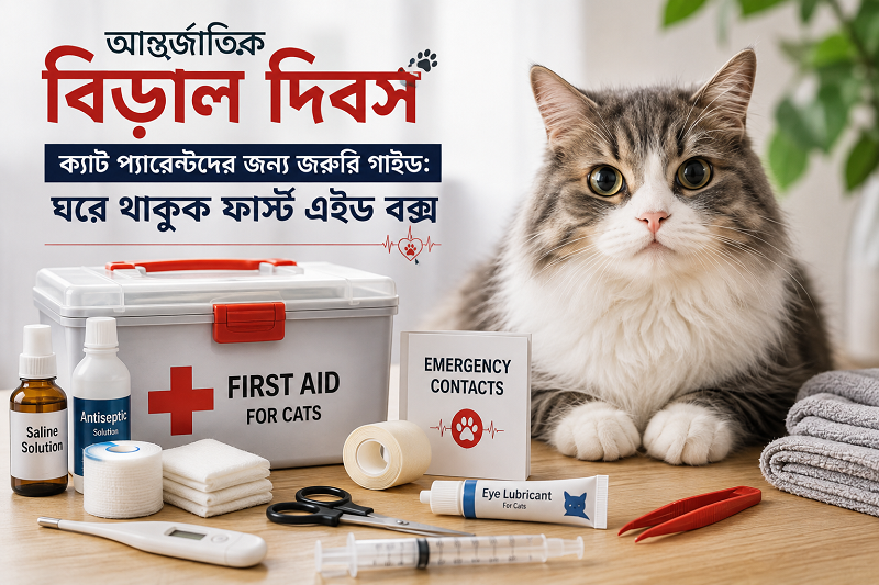 ক্যাট প্যারেন্টদের জন্য জরুরি গাইড: ঘরে থাকুক ফার্স্ট এইড বক্স