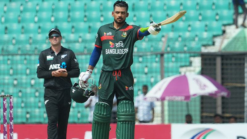 শান্তর সেঞ্চুরি ও মুস্তাফিজের ৫ উইকেটে সিরিজ জিতল বাংলাদেশ