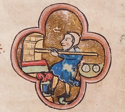 Baker_baking_bread_in_an_oven_-_miniature_in_a_13th_century_psalter