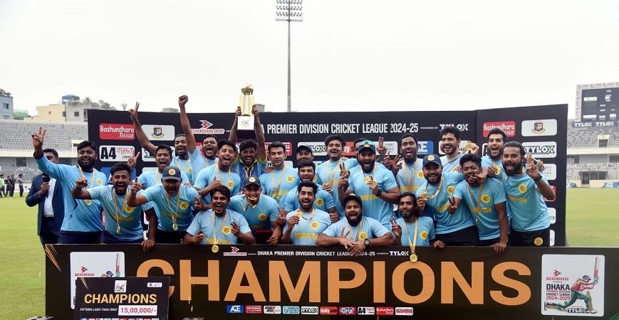 প্রিমিয়ার লিগে আবাহনী হ্যাটট্রিক চ্যাম্পিয়ন