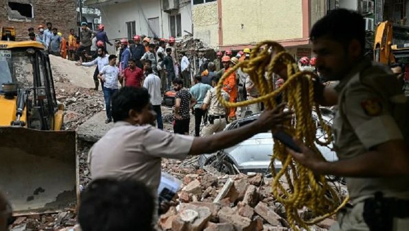 Delhi building collapse