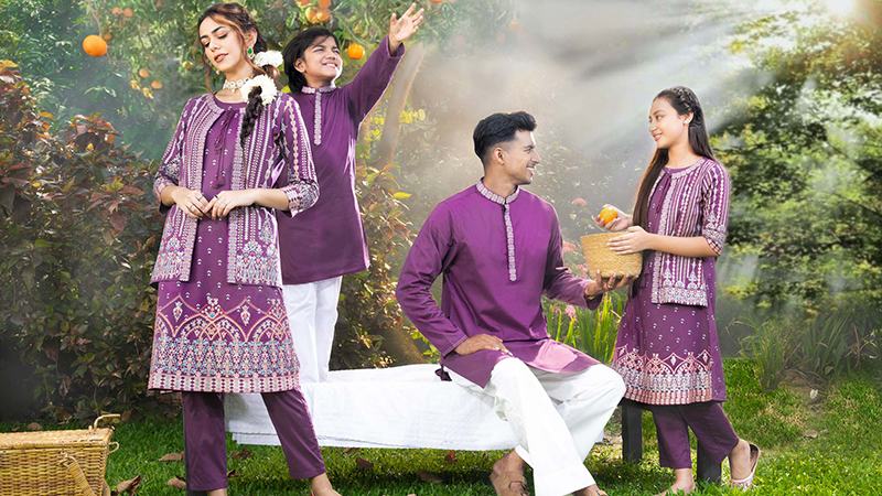 ‘রুটস অফ এ্যালিগ্যান্স’ থিমে সারা’র বাহারি ঈদ পোশাক