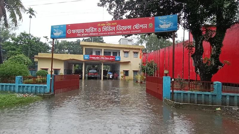 কুড়িগ্রামে ১৫৭ মিলিমিটার বৃষ্টিপাত রেকর্ড, বিভিন্ন এলাকায় জলাবদ্ধতা