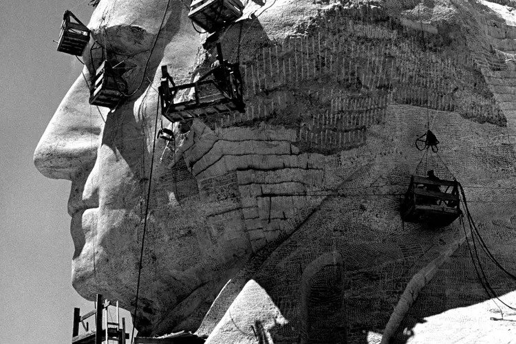 Mount Rushmore Is 75. See Early Photos of the Monument Under Construction