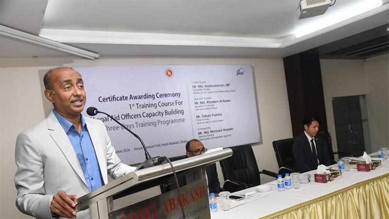 আইনগত সহায়তার মাধ্যমে ন্যায়বিচারের পথ সুগম করতে হবে: আইনমন্ত্রী