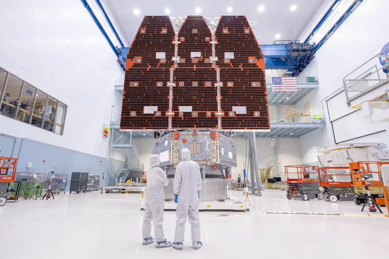 The Nancy Grace Roman Space Telescope completed final assembly in late November 2025 with a launch as soon as the fall of 2026. Credit NASA