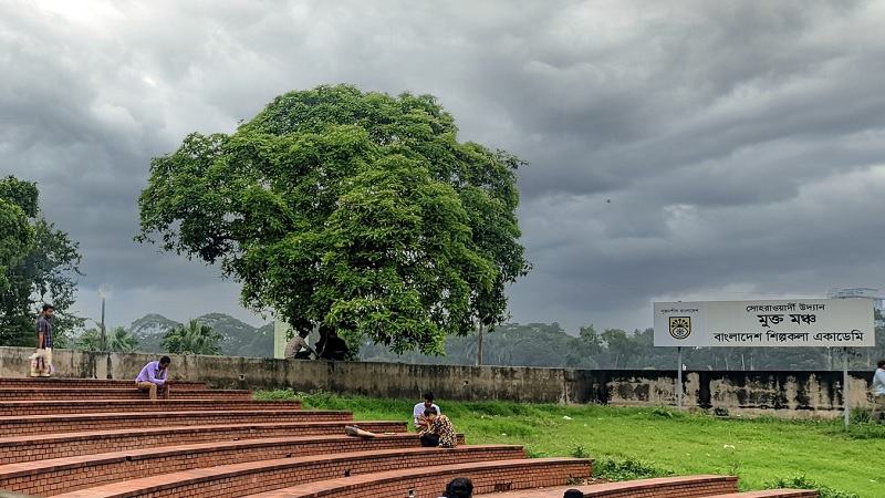 মুক্তমঞ্চের মহুয়া গাছ ও প্রাকৃতিক পরিবেশের একটি নীরিক্ষাক্ষেত্র