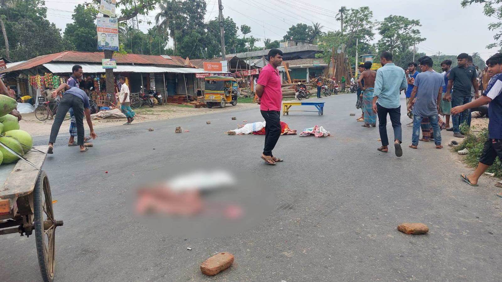 সাতক্ষীরায় বাসচাপায় মা-ছেলের মৃত্যু