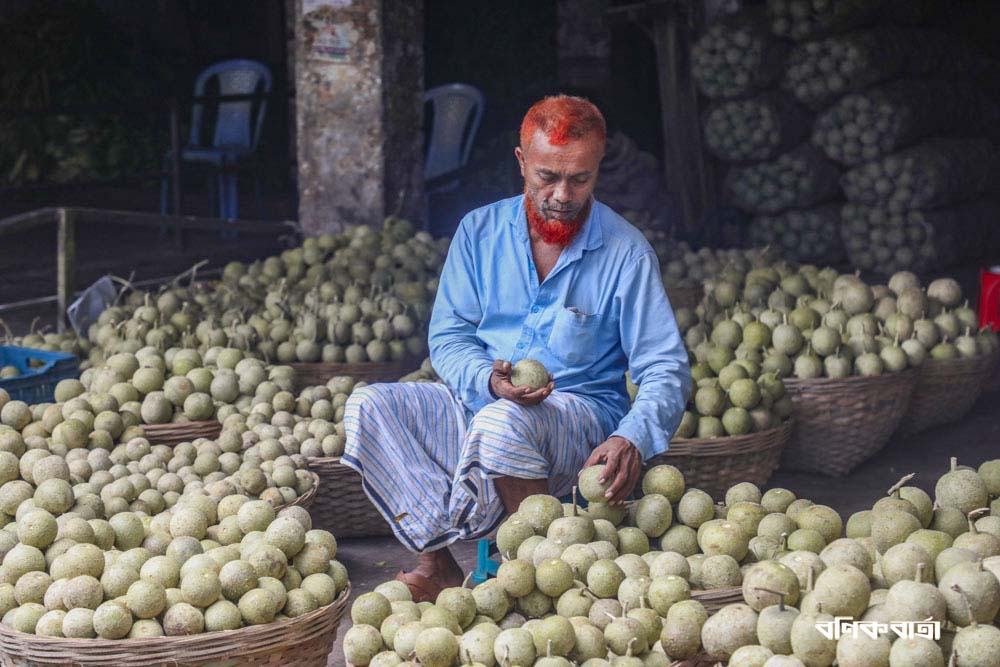 নির্মল স্বাদের কদবেল বাজার