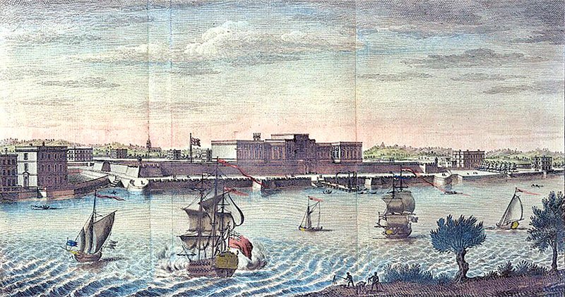 _A_Perspective_View_of_Fort_William__by_Jan_Van_Ryne,_1754
