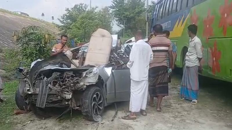 ভাঙ্গায় ট্রাকের পেছনে প্রাইভেটকারের ধাক্কা, একই পরিবারের চারজনসহ নিহত ৫