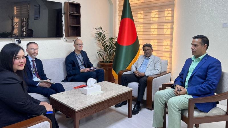 আলী রীয়াজের সঙ্গে ইইউ নির্বাচন পর্যবেক্ষণ সদস্যদের সাক্ষাৎ