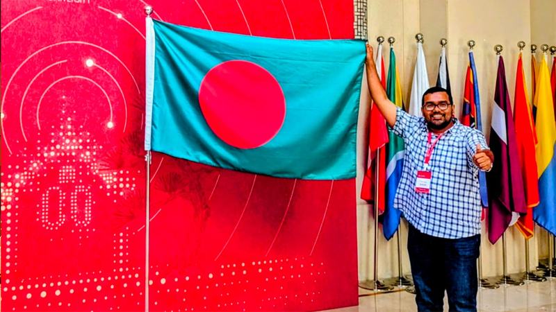 বিশ্বের ৫৪ দেশের প্রতিনিধিদের অ্যাম্বাসেডর নির্বাচনে বিজয়ী ছাত্রদল সহসভাপতি ডা. আউয়াল