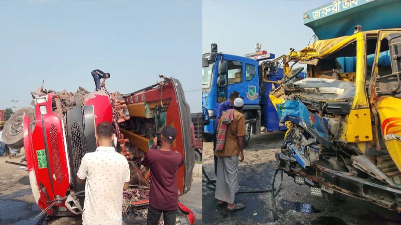 ব্রাহ্মণবাড়িয়ায় বাস-ট্রাকের মুখোমুখি সংঘর্ষে দুজনের মৃত্যু