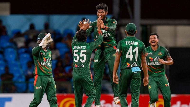 উইন্ডিজকে ২৭ রানে হারিয়ে বাংলাদেশের সিরিজ জয়