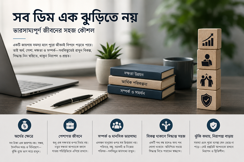 সব ডিম কি এক ঝুড়িতেই রাখব?