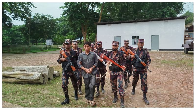 রাঙ্গামাটির জুরাছড়ি সীমান্তে ভারতীয় নাগরিক আটক