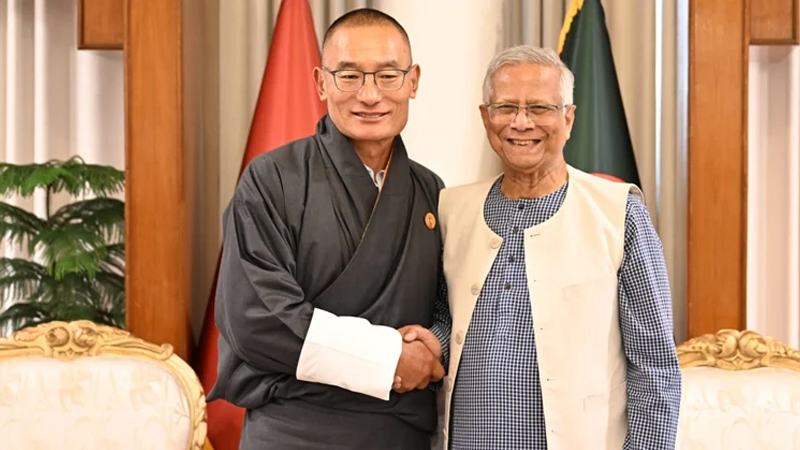 প্রধান উপদেষ্টার সঙ্গে ভুটানের প্রধানমন্ত্রীর সৌজন্য সাক্ষাৎ
