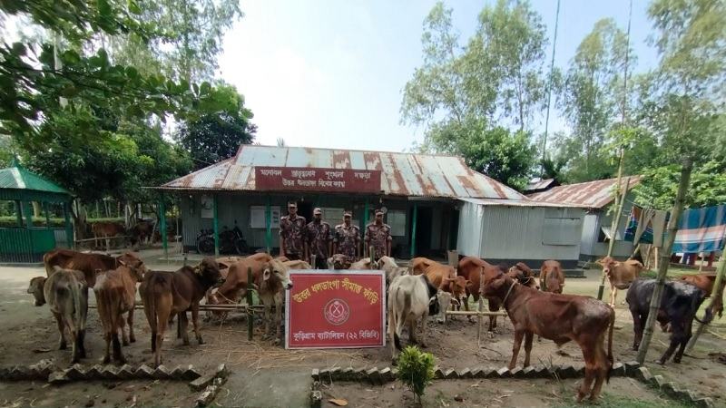 কুড়িগ্রামে একমাসে বিজিবির অভিযানে দুই কোটি টাকার ভারতীয় পণ্য আটক