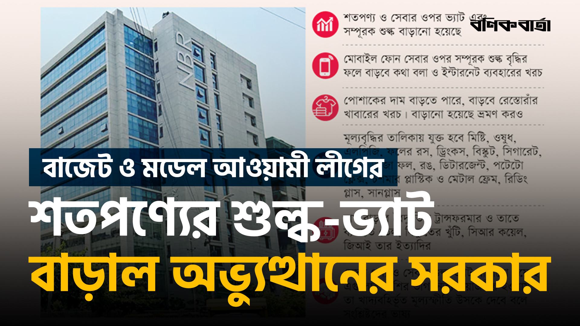 বাজেট ও মডেল আওয়ামী লীগের, শতপণ্যের শুল্ক-ভ্যাট বাড়াল অভ্যুত্থানের সরকার