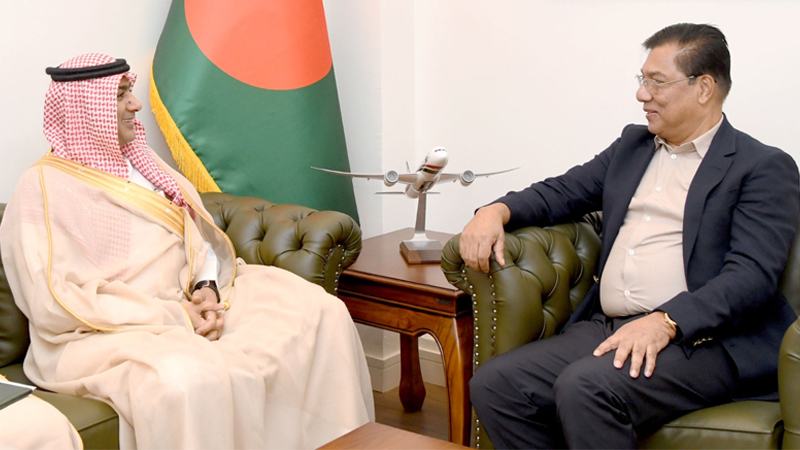 সৌদি আরবের সঙ্গে বিমান চলাচল সহযোগিতা বাড়ানোর ওপর গুরুত্বারোপ