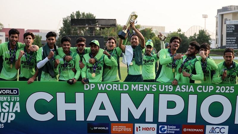 ভারতকে বড় ব্যবধানে হারিয়ে পাকিস্তান চ্যাম্পিয়ন