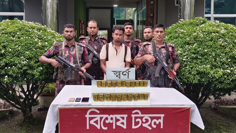 দর্শনা সীমান্তে সাড়ে তিন কোটি টাকার স্বর্ণবার উদ্ধার, আটক ১